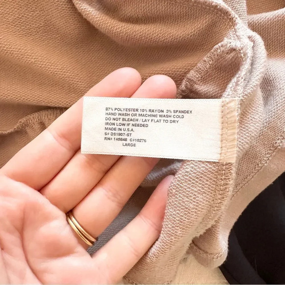 NWOT French Grey Jada French Terry Women’s Long Sleeve Tiered Skater Dress - Picture 9 of 9